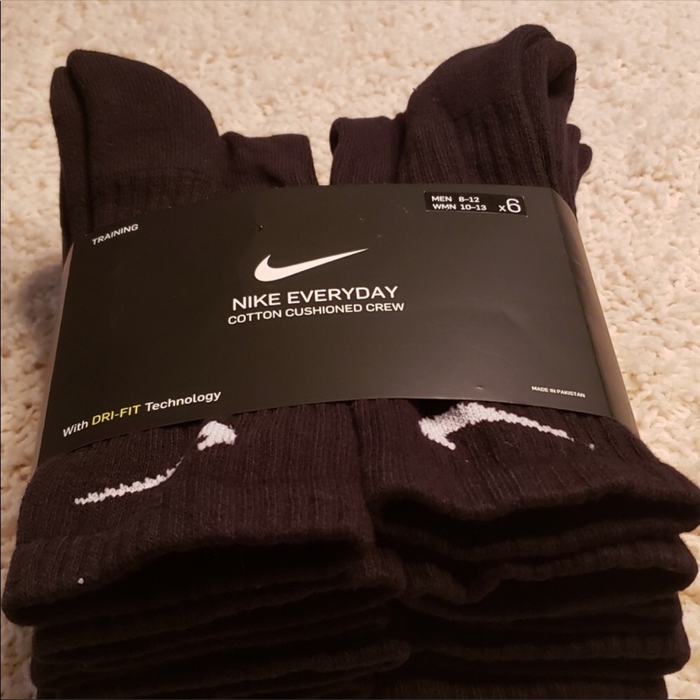 Nike Socks Cushioned Crew 6 pack